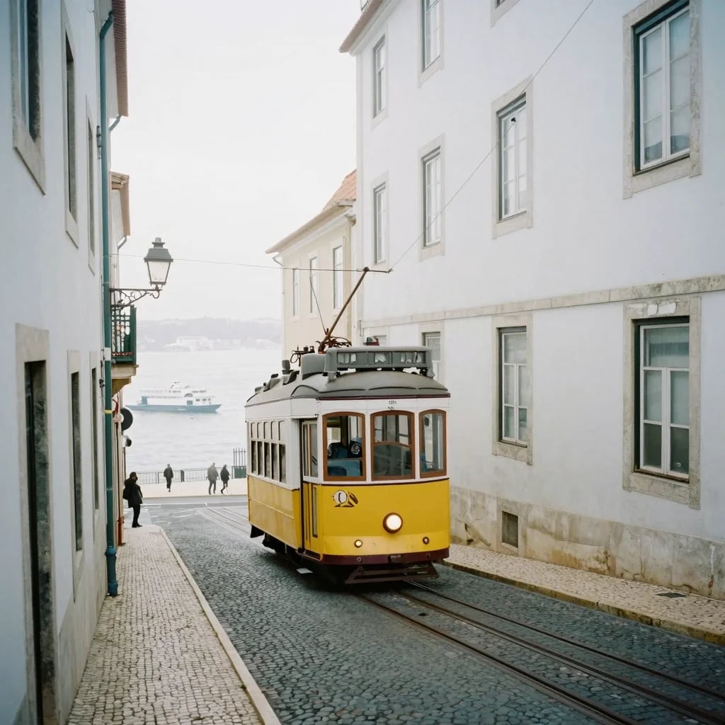 Lisbon Ferry & Hills
