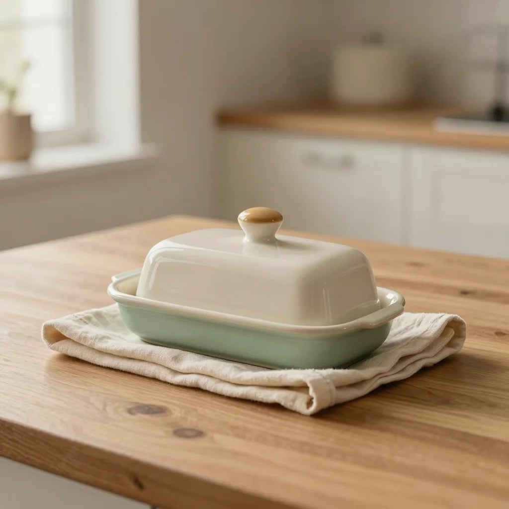 Stoneware Butter Dish