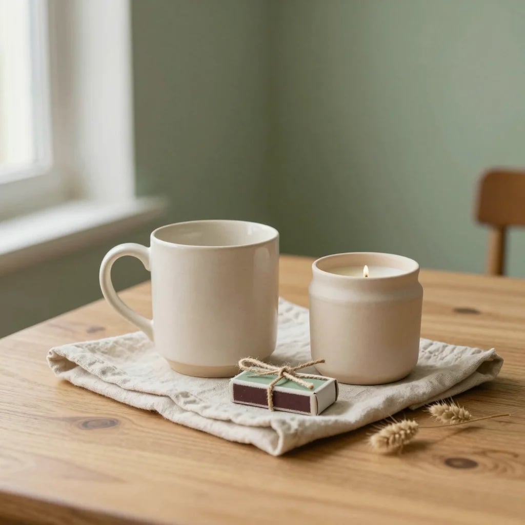 Candle and Mug Set